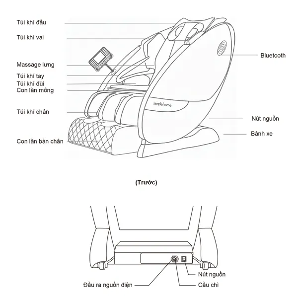 Ghế Massage Simplehome 898-A19