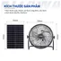Quạt Chân Quỳ Năng Lượng Mặt Trời Kitawa 30W SF1.30