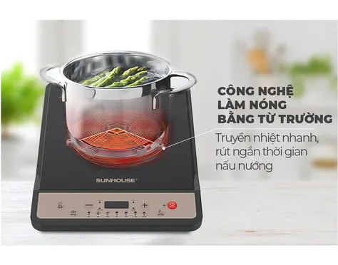Bếp từ đơn Sunhouse SHD6160 1800W (Tặng Kèm Nồi) 9
