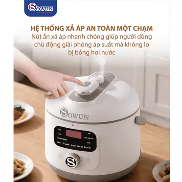 Nồi Áp Suất Điện Sowun SW 683 2.0 Lít 9