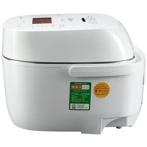 Nồi Cơm Cao Tần Áp Suất Chân Không Toshiba RC-18VXWVN(W) 1.8 Lít - Xuất Xứ Nhật Bản