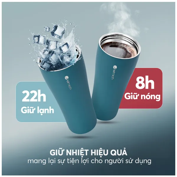 Cốc Giữ Nhiệt Inox 304 Elmich EL8374SB 600ml
