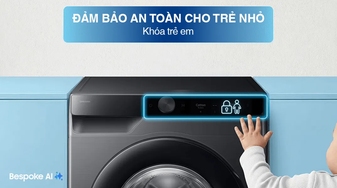 Máy Giặt Samsung AI EcoBubble Inverter 12 Kg WW12CG604DLBSV