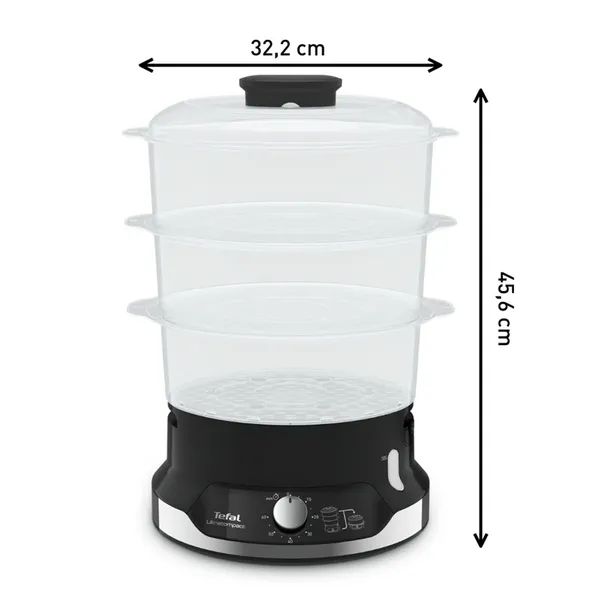 Nồi Hấp Thực Phẩm Tefal UltraCompact VC204810 9 Lít