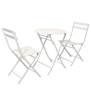 Bộ Bàn Xếp Garden ECOMTC Trắng 0