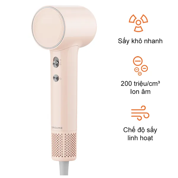 Máy Sấy Tóc Tốc Độ Cao Dreame Mini AHG11A Màu Hồng