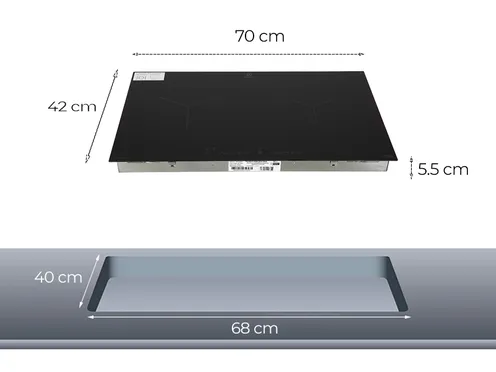Bếp từ âm đôi Electrolux EHI7260BB 4