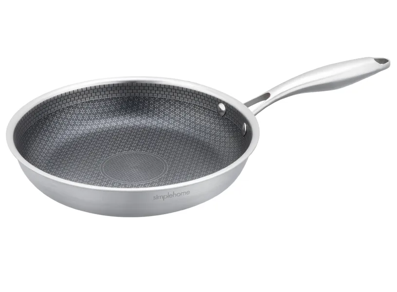 Chảo Blackcube Inox Cao Cấp 3 Lớp Đáy Liền Simplehome RWF073-24F