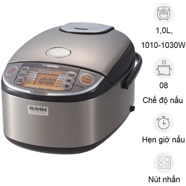 Nồi Cơm Áp Suất Điện Tử Cao Tần Zojirushi NP-HRQ10-XT - 1.0L - Xuất Xứ Nhật Bản