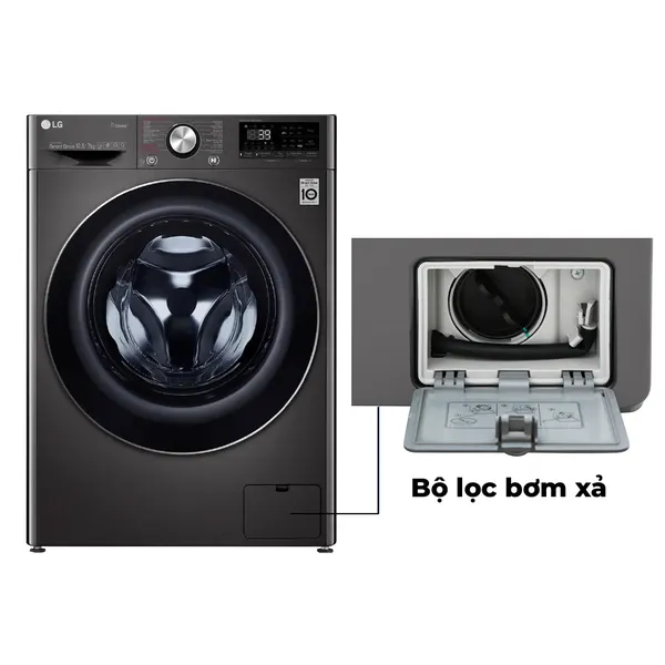 Máy Giặt Sấy LG AI DD 10.5/7 Kg FV1450H2B