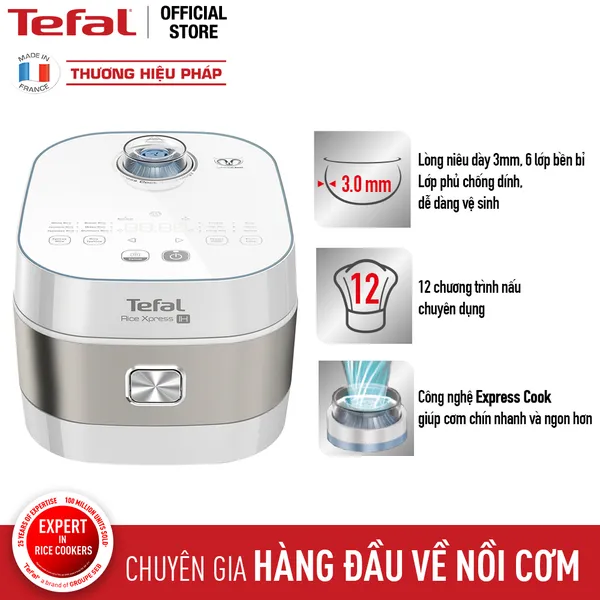 Nồi Cơm Điện Cao Tần Tefal RK762168 1.5 lít
