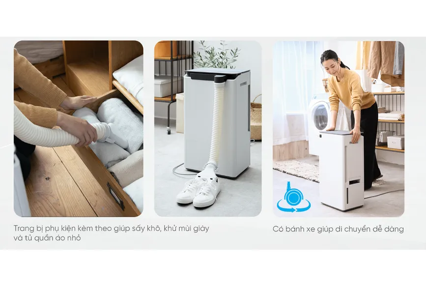 Máy Lọc Không Khí Có Chức Năng Hút Ẩm Sharp DW-T30FV-H - Xuất Xứ Thái Lan
