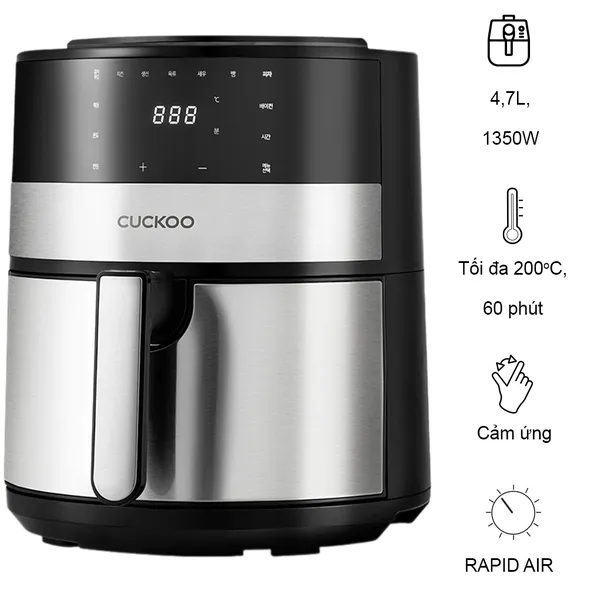 Nồi Chiên Không Dầu Cuckoo CAF-F0410T/BKVNCV Màu Đen