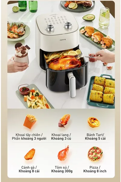 Nồi Chiên Không Dầu Joyoung JAF-565 5.0 Lít