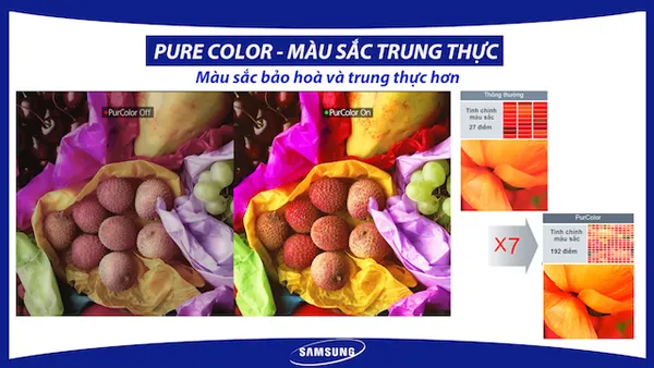Tìm hiểu về công nghệ hình ảnh PurColor trên tivi Samsung