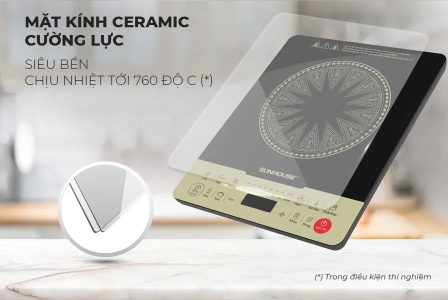 Bếp Từ Đơn Sunhouse SHD6869 2000W (Tặng Kèm Nồi)