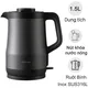 Bình Đun Siêu Tốc Chống Tràn Toshiba KT-15DRTVN(H) 1.5 Lít