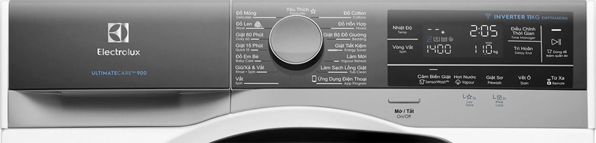 Máy Giặt Electrolux Inverter 11 Kg EWF1141AEWA