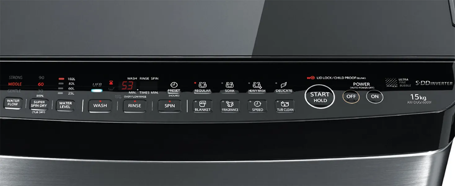 Máy Giặt Toshiba Inverter 15 Kg AW-DUG1600WV (SK)