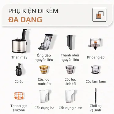 Máy Ép Chậm Olivo SJ200 19