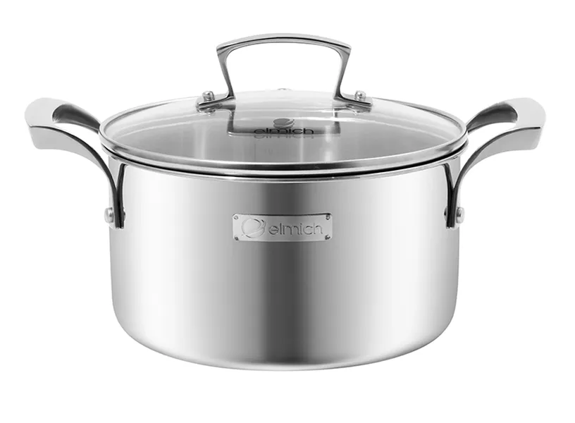 Bộ Nồi Inox Liền Khối Elmich Premium EL3100 Size 18,20,24 Quánh 16cm
