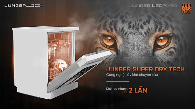 Máy Rửa Bát Junger DWJ-140 - Xuất Xứ Thái Lan 7