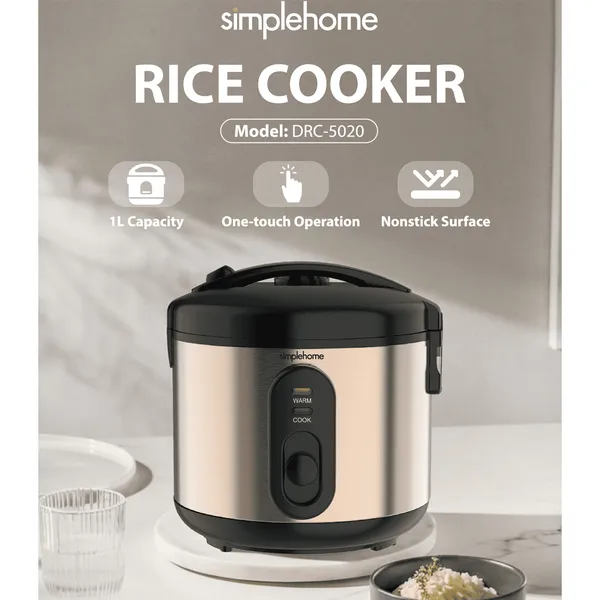 Nồi Cơm Nắp Gài Simplehome DRC-5020 1 Lít
