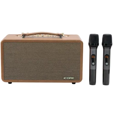 Bộ Loa Karaoke Xách Tay iCore P8 Kèm 02 Micro 0