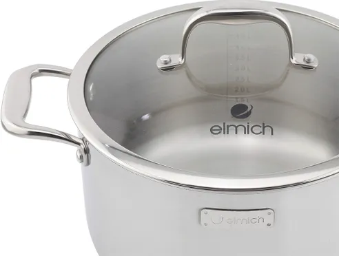 Nồi inox cao cấp 3 lớp đáy liền Elmich Tri-Max 26 cm 2