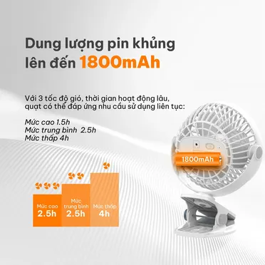 Quạt Sạc Comet CRF0705 3