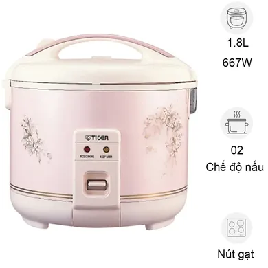 Nồi Cơm Điện Tiger JNP-1800 1.8 Lít Hồng - Nhật Bản