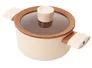 Bộ Nồi Chống Dính Ceramic Elmich Mocha EL5243MC04 Size 18,20,24, Quánh 16cm