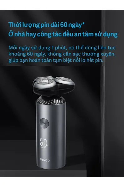 Máy Cạo Râu Điện Flyco FS965VN Màu Đen