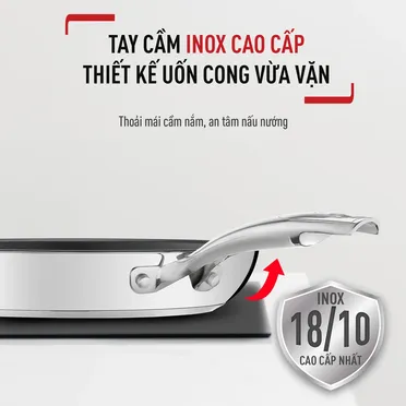 Chảo Chiên Inox Cao Cấp Tefal Duetto Plus 28cm 9