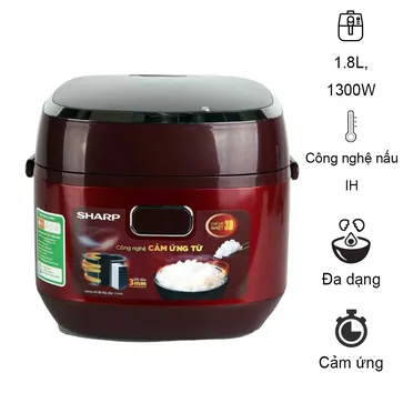 Nồi Cơm Điện Tử Cao Tần Sharp KS-IH191V-RD 1.8 lít