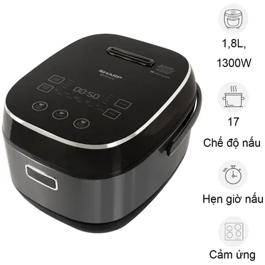 Nồi Cơm Điện Cao Tần Sharp KS-IH191V-BK 1.8 Lít