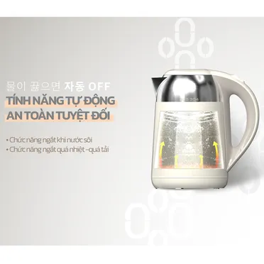 Ấm Siêu Tốc Hawonkoo KEH-181 1.8 Lít 13