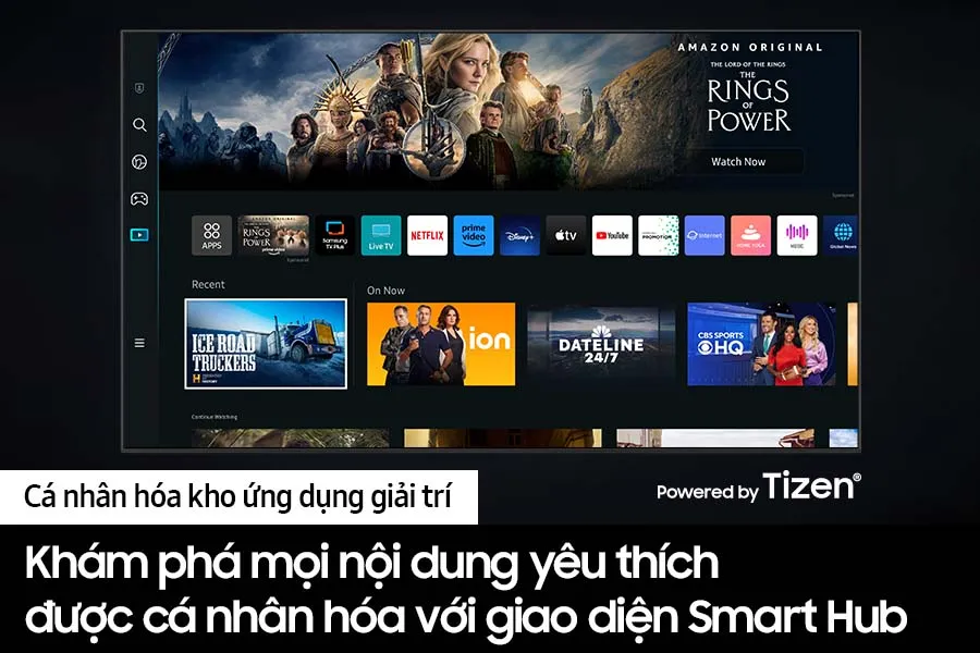 Smart Tivi Samsung QLED 4K 75 inch QA75Q80C