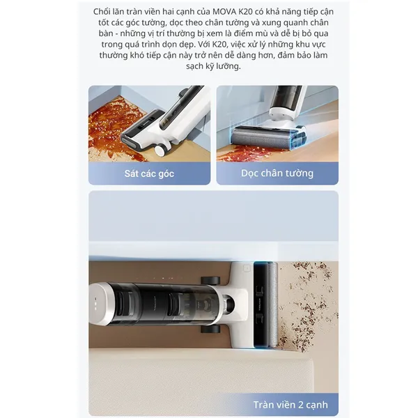 Máy Hút Bụi Lau Sàn Khô Và Ướt Đa Năng Dreame Mova K20