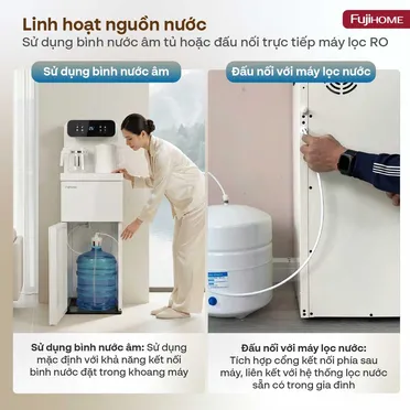 Cây Nước Nóng Lạnh Kết Hợp Bàn Pha Trà Cafe Fujihome TB237N 7