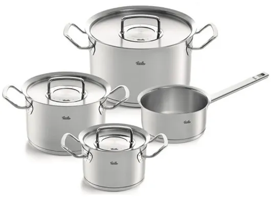 Bộ Nồi 4 Món Fissler OPC2 Nắp Inox - Nhập Khẩu Đức
