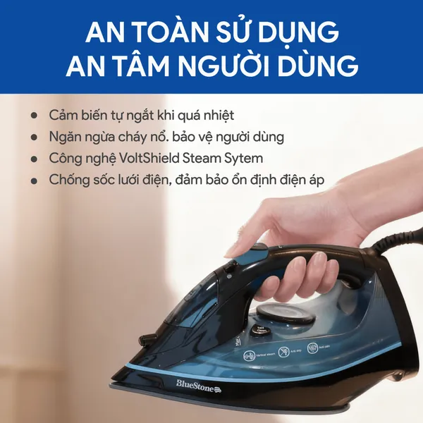 Bàn Ủi Hơi Nước Bluestone SIB-3833 2400W