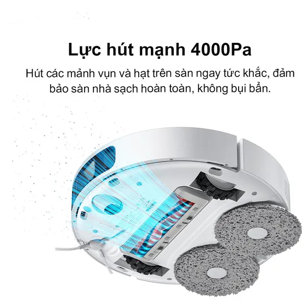 Robot Hút Bụi Lau Nhà, Tự Giặt Giẻ Xiaomi Vacuum Mop X10+