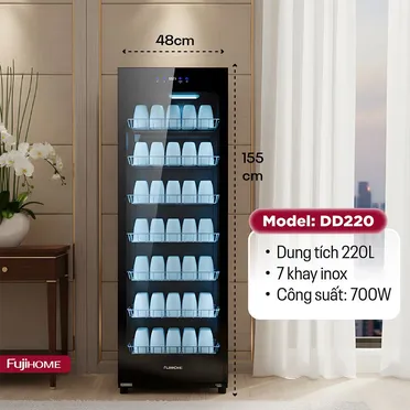Tủ Sấy Chén Bát Tiệt Trùng Dung Tích Lớn Fujihome DD220 2