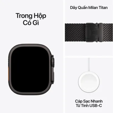 Apple Watch Ultra 4 GPS + Cellular 49mm Viền Titanium Dây Milan 6