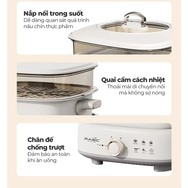 Nồi Hấp Lẩu Magic Eco AC-281