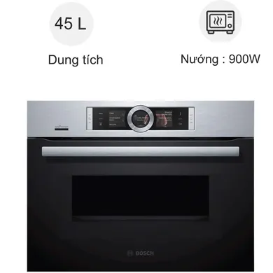 Lò Nướng Kết Hợp Vi Sóng Bosch HMH.CMG656BS6B - Series 8 - Đức