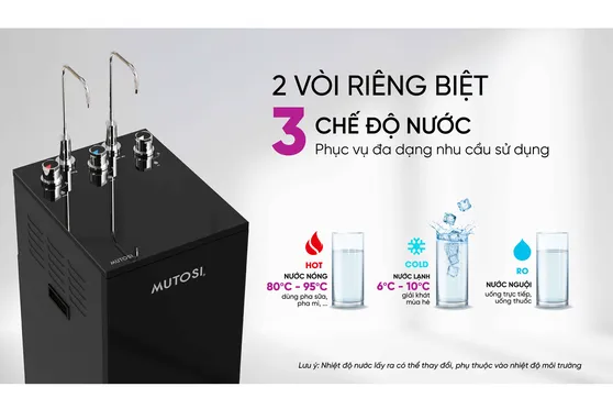 Máy Lọc Nước Nóng Lạnh Nguội Đèn UV Khử Khuẩn Mutosi MP-S119UV 11 Lõi 7