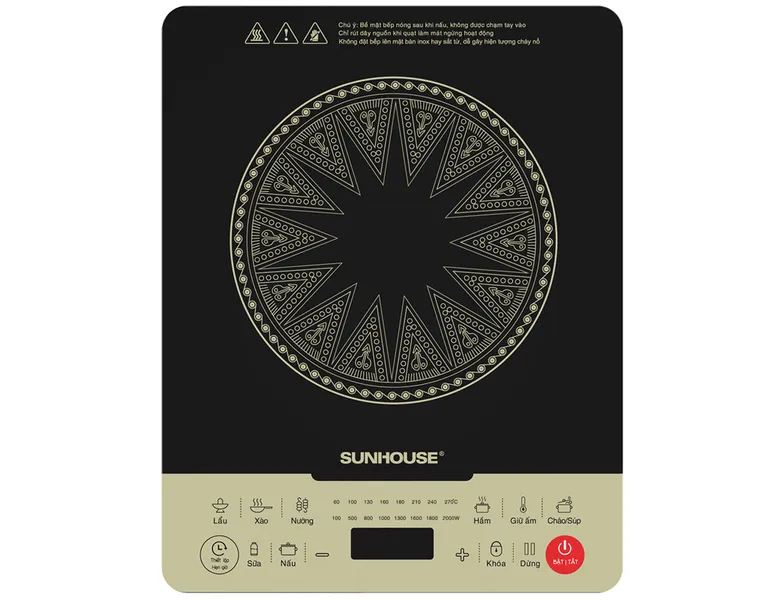 Bếp Từ Đơn Sunhouse SHD6869 2000W (Tặng Kèm Nồi)
