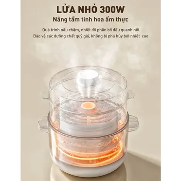 Nồi Nấu Chậm Cho Bé Ăn Dặm Joyoung JSC-187 1.8 Lít 13